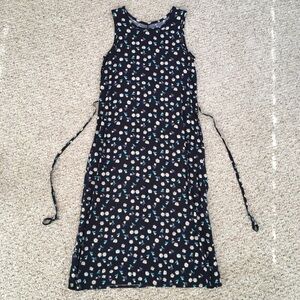 Navy Floral My Michelle Sleeveless Dress